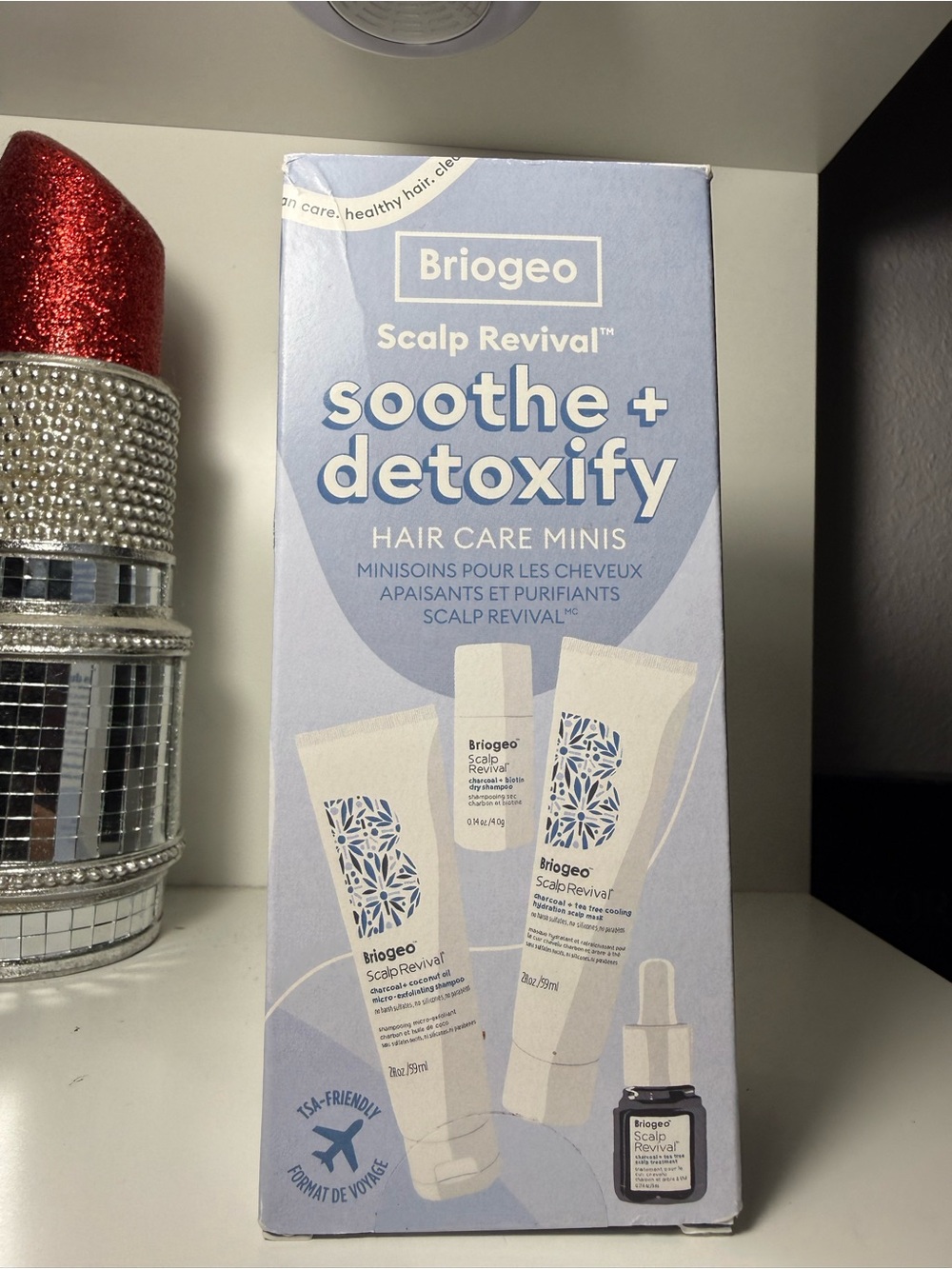 Briogeo soothe + detoxify Scalp Revival Hair Care Minis - Light Blue